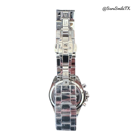 VESTAL ZR2018 Swarovski Silver Stainless Steel 43mm Watch - NWOT - Picture 8 of 15